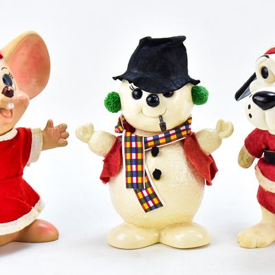 VINTAGE CHRISTMAS CHARACTER BANKS