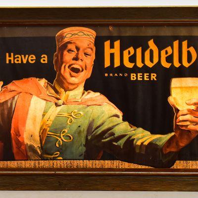 COLUMBIA BREWERIES ILLUMINATED HEIDELBERG BRAND BEER BAR SIGN