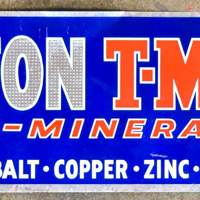 MORTON T-M SALT METAL ADVERTISEMENT SIGN