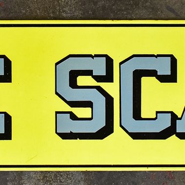 HOWE SCALES ADVERTISING SIGN