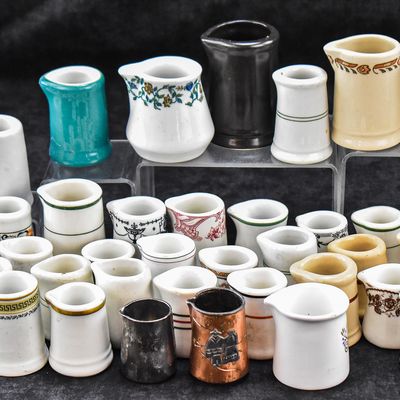 37 ASSORTED RESTAURANT-WARE CREAMERS: ANA BRILANTI, SHENANGO CHINA, WARWICK