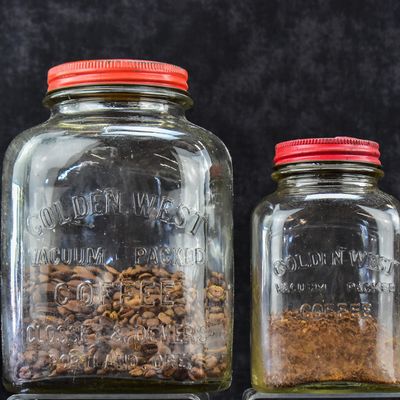 TWO CLOSSET & DEVERS GOLDEN WEST COFFEE JARS, PORTLAND, OR