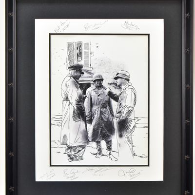 70TH ANNIVERSARY D-DAY & BAND OF BROTHERS LIMITED PRINT; LIEUTENANT GENERAL