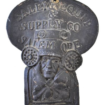 STUDIO POTTERY WALL PLAQUE, SALEM EQUIPMENT & SUPPLY CO., SALEM, OR