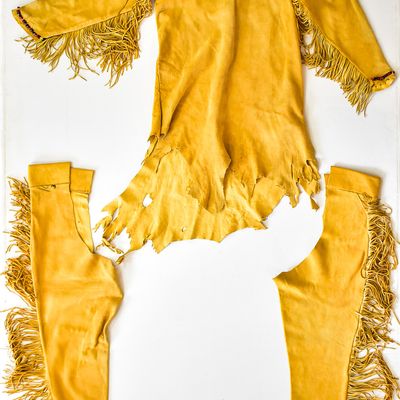 BUCKSKIN SHIRT AND CHAPS; GRANTS PASS, OREGON