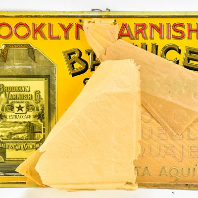 SPANISH BROOKLYN VARNISH MFG. CO. ADVERTISING SIGN