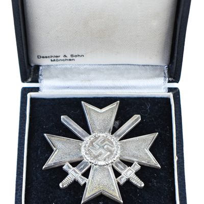 CASED GERMAN WAR MERIT CROSS 1ST CLASS W/ SWORDS