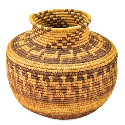 NATIVE AMERICAN COILED OLLA BASKET