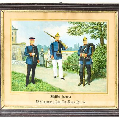 PRUSSIAN "FUHLIER KAMNA" MIXED MEDIA ART
