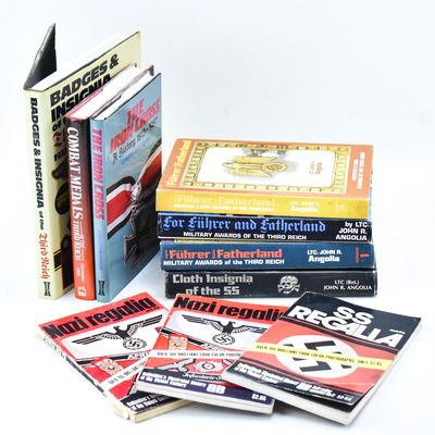 ASSORTMENT OF BOOKS ON GERMAN THIRD REICH AWARDS, BADGES, & MEDALS