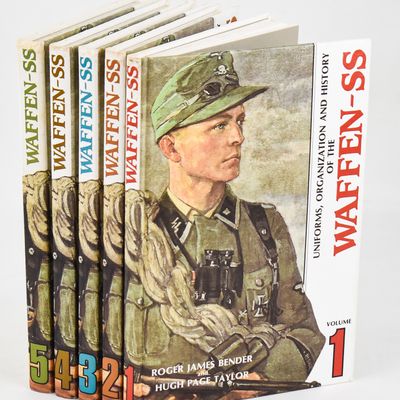 "UNIFORMS, ORGANIZATION AND HISTORY OF THE WAFFEN-SS" VOL. 1-5, ROGER BENDER & HUGH TAYLOR