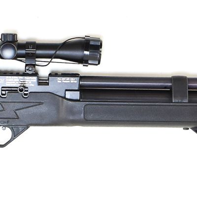 HATSAN FLASH PCP COMPRESSED AIR .22 CAL PELLET RIFLE W/ SCOPE