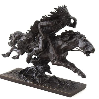 "INDIAN CHEIF ON HORSEBACK" BY ULPIANO CHECA Y SANZ