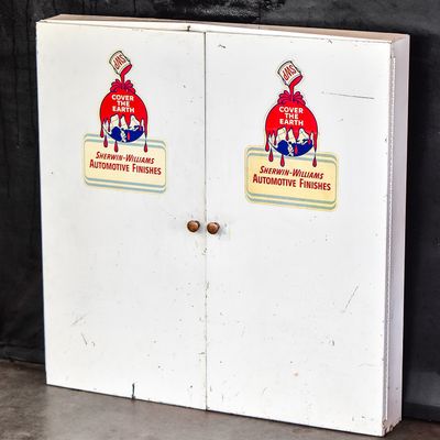 SHERWIN WILLIAMS AUTOMOTIVE FINISHES METAL CABINET