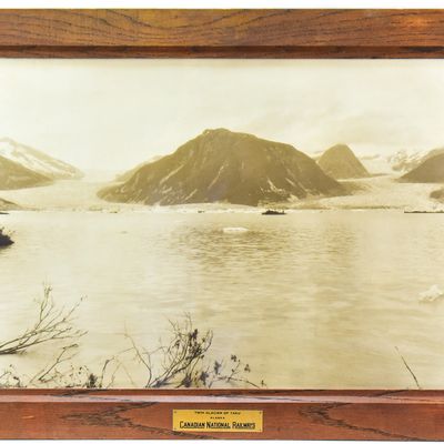 "TWIN GLAICER OF TAKU, ALASKA" PHOTOGRAPH; CANADIAN NATIONAL RAILWAY