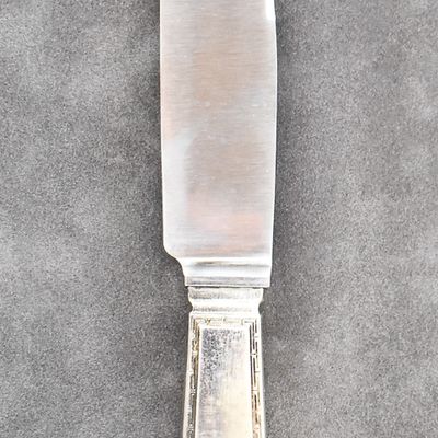 ADOLF HITLER .800 SILVER HANDLE FORMAL PATTERN DINNER KNIFE