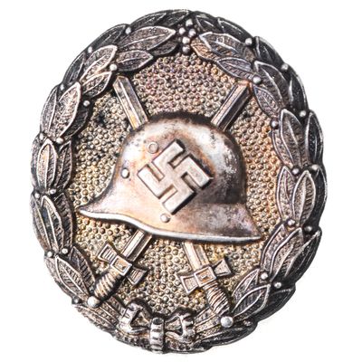 GERMAN WWII FIRST MODEL SILVER-GRADE WOUND BADGE, 1936-1939