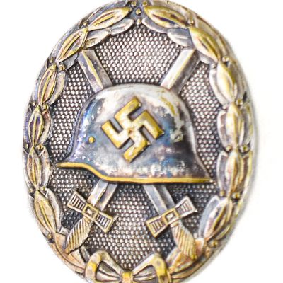 GERMAN WWII SILVER-GRADE WOUND BADGE, 1939