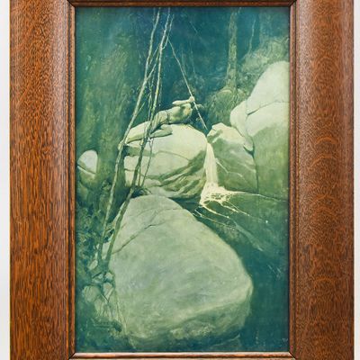 NC WYETH "THE INDIAN IN HIS SOLITUDE II" LITHOGRAPH