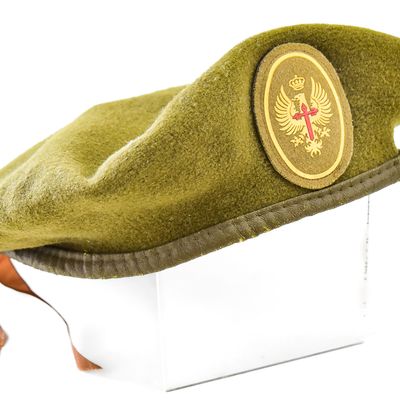 SPANISH ARMY GREEN WOOL BERET