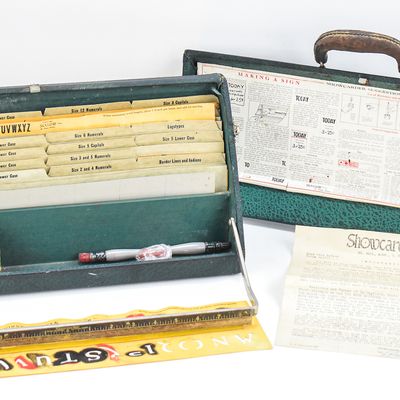 SHOWCARDER SIGN MAKING STENCIL KIT