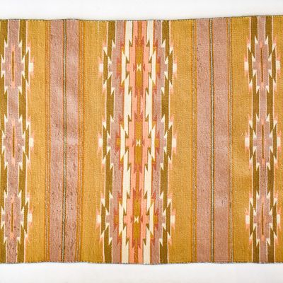 NAVAJO WIDE RUINS FLAT-WEAVE WOOL RUG