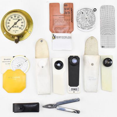 VINTAGE BRITISH RAIL PRESSURE GAUGE, MICROFICHE VIEWERS, & MORE