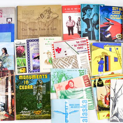 30 ASSORTED CHILDREN'S & EDUCATIONAL BOOKS ON NATIVE AMERICAN HISTORY, FOLKLORE, ETC.