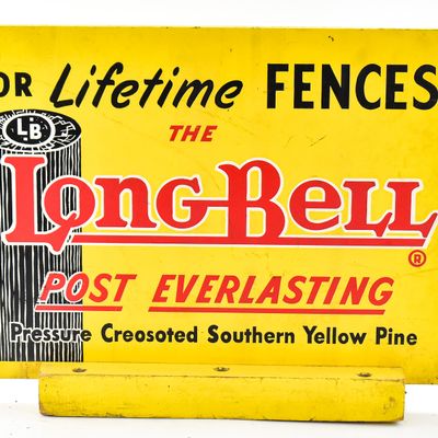 LONG-BELL POST EVERLASTING ADVERTISEMENT SIGN