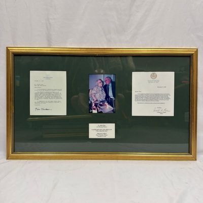 Sale Photo Thumbnail #156: Michel Roux Citymeals on Wheels Tribute with Bill Clinton and Rudy Giuliani Signed Letters