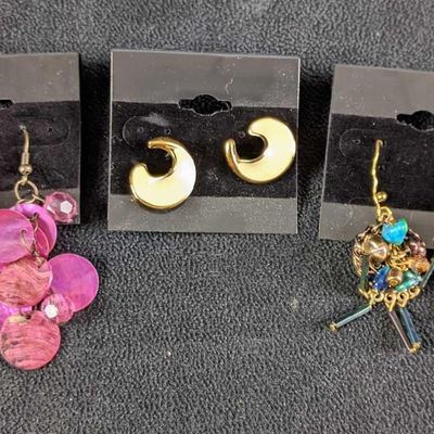 Sale Photo Thumbnail #395: Fun Earrings Fashion Earrings Pink, Blue Chico's