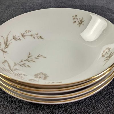 Sale Photo Thumbnail #427: 4 Vintage Johann Haviland Bavaria Germany Dessert Bowls