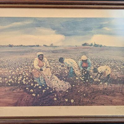 Jack Deloney Framed LE River Bottom Cotton Print