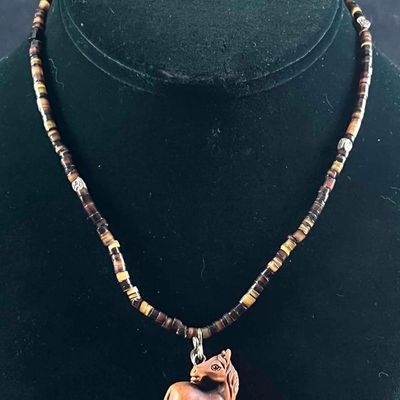 Sale Photo Thumbnail #255: Natural Stone and Sterling Silver Necklace Handmade