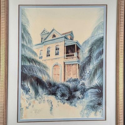 Sale Photo Thumbnail #238: Key West Southern Most House" Print By Mary Henderson