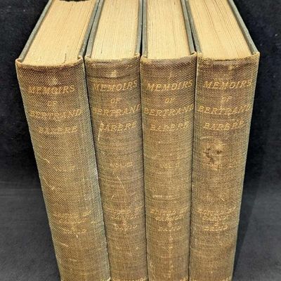 Sale Photo Thumbnail #279: 4 Volumes Memoirs Of Bertrand Barere Hardcover