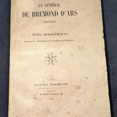 Sale Photo Thumbnail #443: 1904 Le General De Bremond D'Ars Softcover Book