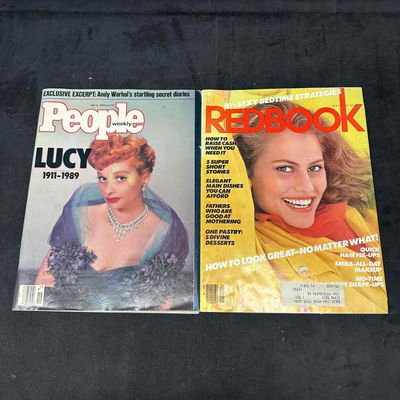 Sale Photo Thumbnail #266: Vintage People Magazine 1989 Lucille Ball Tribute and Redbook Magazine 1987 Set