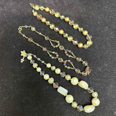 Sale Photo Thumbnail #107: Vendome Marvella Glass Faux Stone Beads Necklace Costume Jewelry Set F12