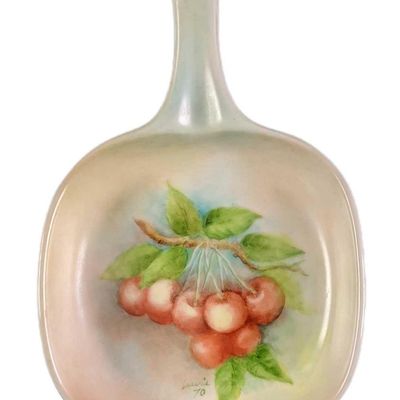 Sale Photo Thumbnail #347: Vintage Holly Berry Ceramic Trinket Or Ring Holder
