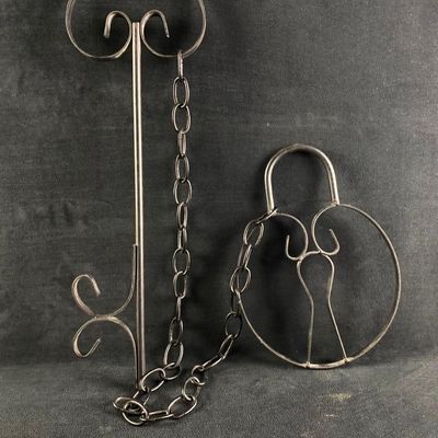 Sale Photo Thumbnail #417: Vintage Metal Lock & Key Wall-Hanging