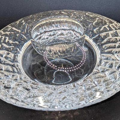 Orrefors Sweden Crystal Votive Tealight Candle Holder