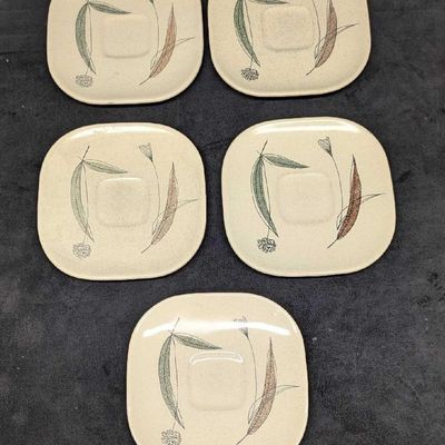 Sale Photo Thumbnail #411: 5 Vintage Franciscan Trio Bread & Butter Plates B