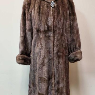 Sale Photo Thumbnail #450: Taupe Mink Coat by Pageau Fine Furs Lachine