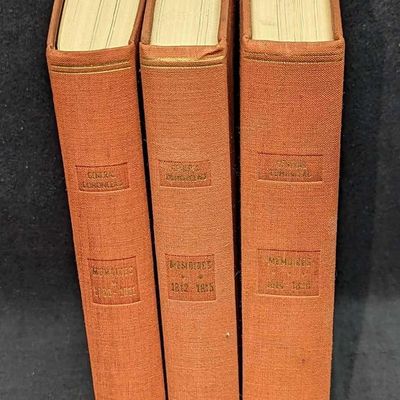 Sale Photo Thumbnail #466: 3 Volumes Of Memoires Du General Comte Hardcovers