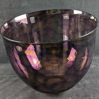 Sale Photo Thumbnail #222: Hand Blown Glass Bowl by HokansonDix Glass Fine Art