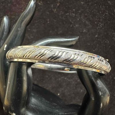 Sale Photo Thumbnail #487: 14K White Gold Fine Jewelry Hinged Bracelet B and M