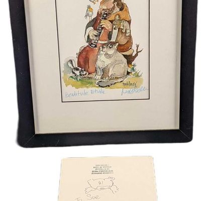Sale Photo Thumbnail #168: Framed Donald Nedobeck Beatitude Etude Print W Sketch