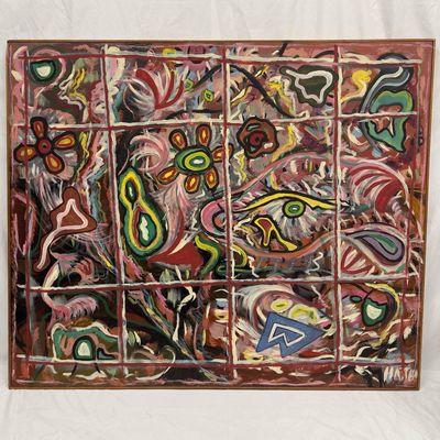 Sale Photo Thumbnail #298: Abstract Original Oil On Canvas Art by Hatton Seminole Junior College