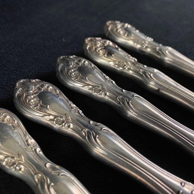 Sale Photo Thumbnail #268: Chateau Rose by Alvin Sterling Silver Knives Set Of 5